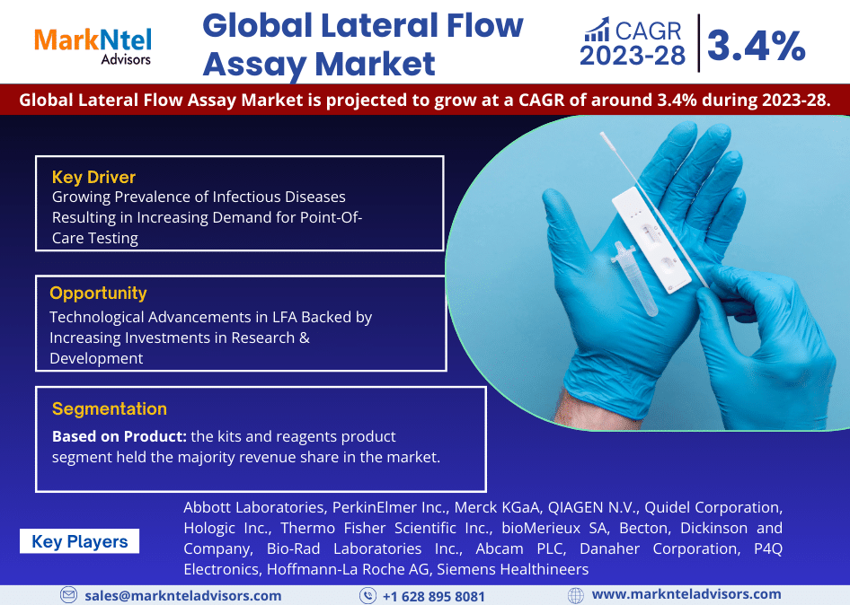 Lateral Flow Assay Market Research: Analysis of a Deep Study Forecast 2028 for Growth Trends, Developments