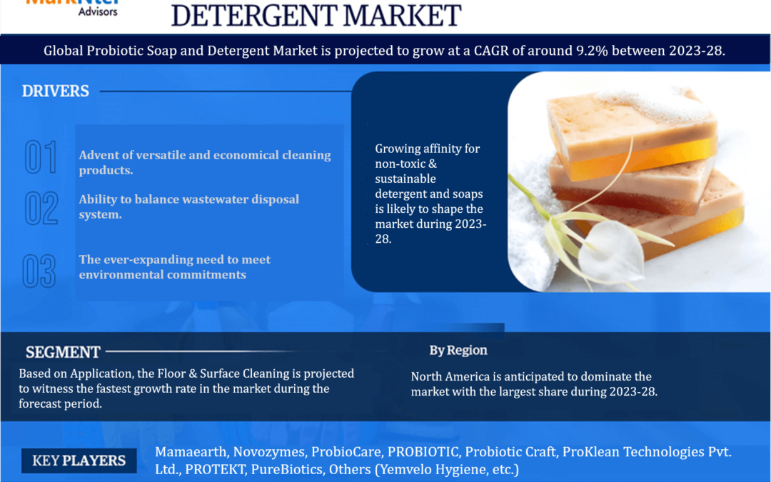 Probiotic Soaps & Detergents Market Growth, Size, Share, Trends, Report and Forecast 2023-2028