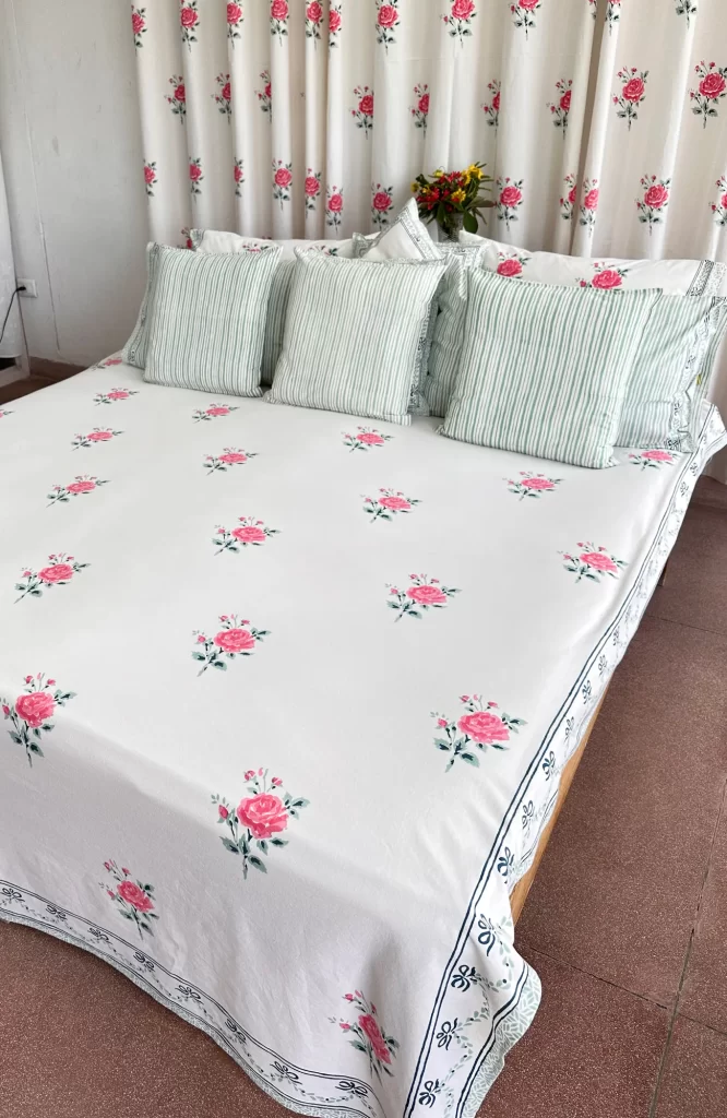 hand block printed bedsheets online